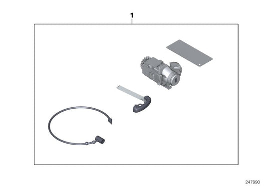 Genuine BMW 51217197803 Set Uniform Locking System (Inc. 520d, 535dX & 535i) | ML Performance US US Car Parts