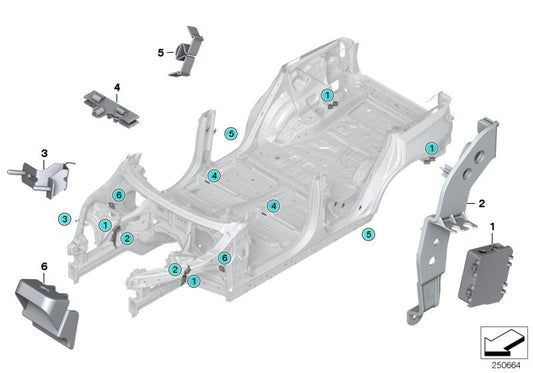 Genuine BMW 61139118084 E71 E70 Holder (Inc. X5) | ML Performance US US Car Parts