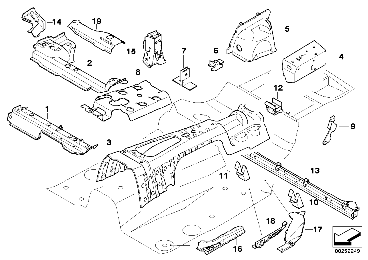Genuine BMW 41107193243 E88 Support, Wheelhouse Left (Inc. 123d, 118i & 120d) | ML Performance US US Car Parts