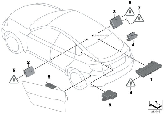 Genuine BMW 65209172879 E71 E72 Suppression Filter RECHTS (Inc. X6) | ML Performance US US Car Parts