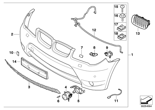 Genuine BMW 51110305015 E83 Holder, Fog Light Trim Left (Inc. X3) | ML Performance US US Car Parts