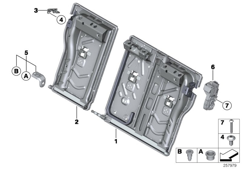 Genuine BMW 52207274541 Catch Rear Left (Inc. 320iX, 116i & 320d ed) | ML Performance US US Car Parts
