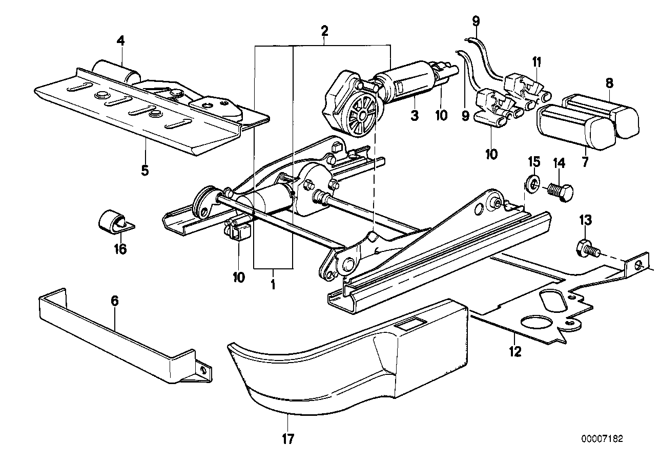 Genuine BMW 52101940405 E28 E24 Flex.Backrest Adjusting Shaft L=247mm (Inc. 528i, M6 & M535i) | ML Performance US US Car Parts