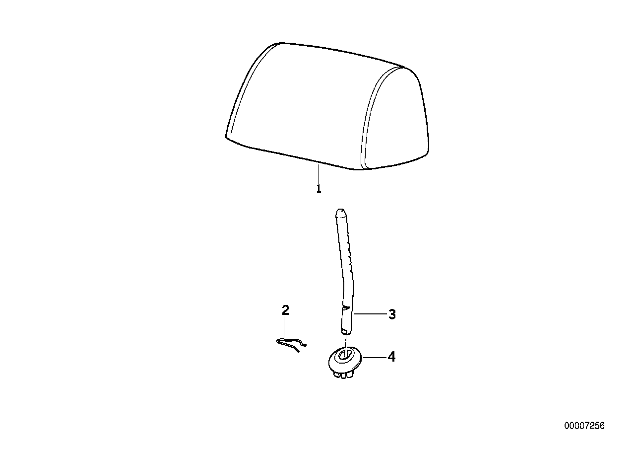 Genuine BMW 52201977898 E36 E39 Guide Right (Inc. 320i, 540i & 323i) | ML Performance US Car Parts