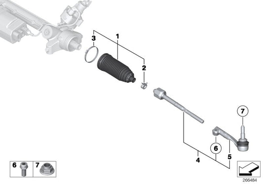 Genuine BMW 32108096417 Ball Joint, Left (Inc. X3 M & X4 M) | ML Performance US US Car Parts
