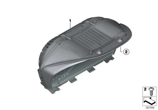 Genuine BMW 62109371017 Instrument Cluster KMH (Inc. M235i Racing) | ML Performance US US Car Parts