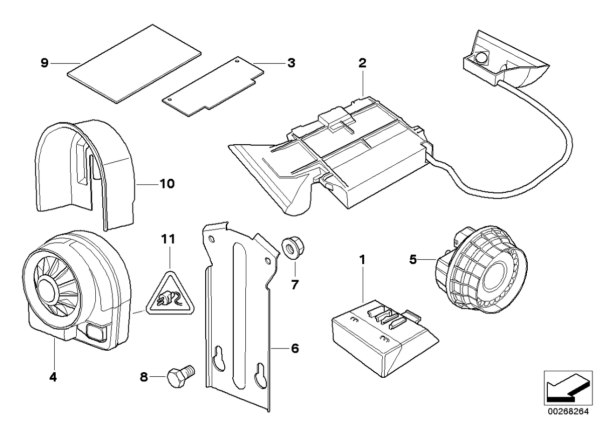 Genuine BMW 65758379941 E53 Ultra Sonic-Module (Inc. X5) | ML Performance US US Car Parts