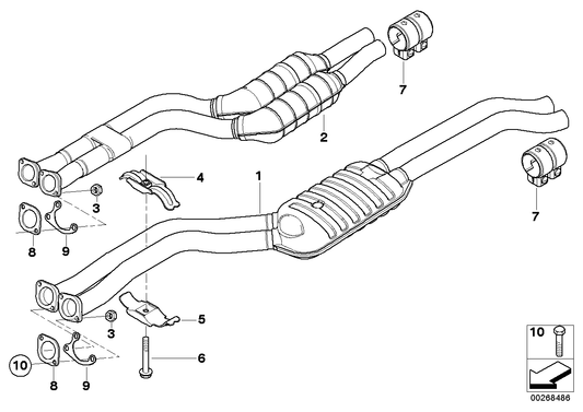 Genuine BMW 18201440289 E46 E83 Clamp Lower (Inc. 330i, 320Ci & 323i) | ML Performance US US Car Parts