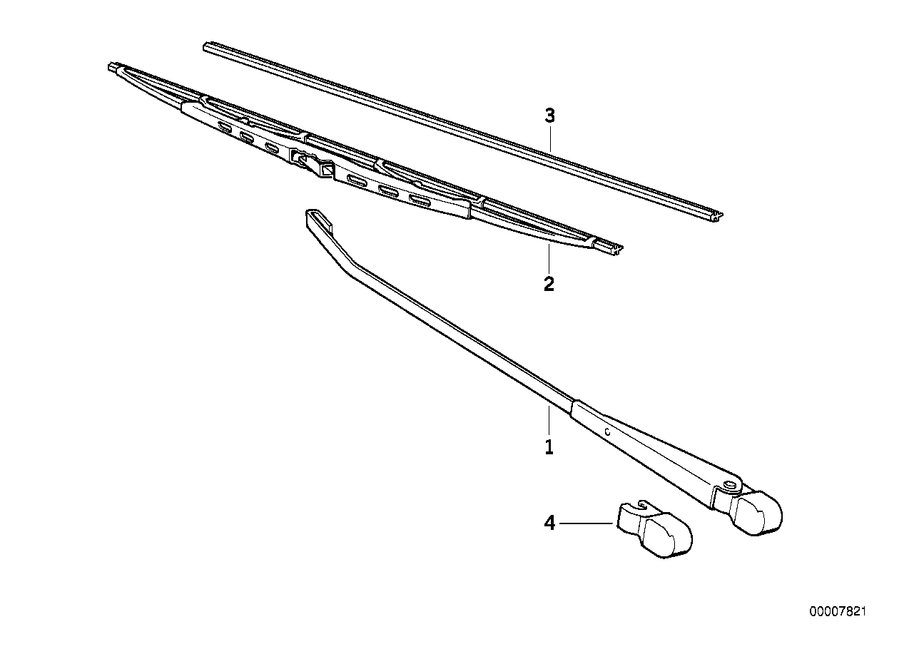 Genuine BMW 61611372554 Wiper Arm Right | ML Performance US Car Parts