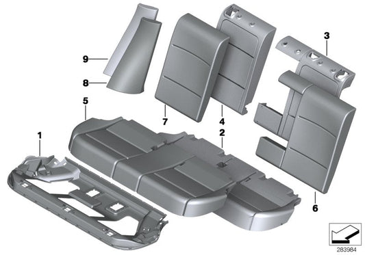 Genuine BMW 52207273005 F25 Side Finisher, Leather, Left BEIGE (Inc. X3) | ML Performance US US Car Parts