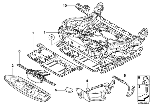 Genuine BMW 52107184349 E71 E72 E70 Left Supporting Plate (Inc. X5) | ML Performance US US Car Parts