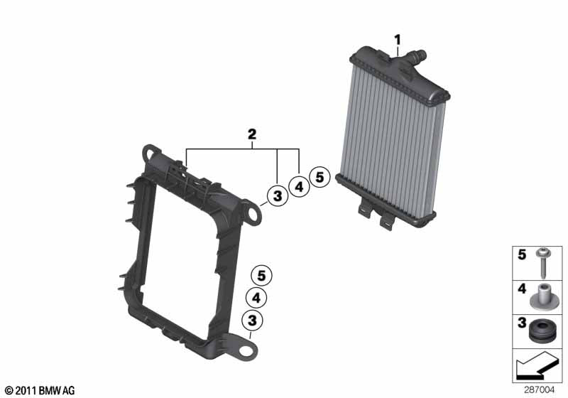 Genuine BMW 17218625445 Frame