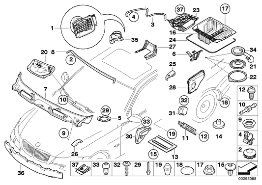 Genuine BMW 51717175268 E92 Covering Cap (Inc. 330xd, 320i & 316i) | ML Performance US US Car Parts