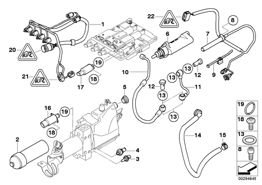 Genuine BMW 23017838939 E60 E63 E61 Pressure Line, Valve Block (Inc. M5 & M6) | ML Performance US US Car Parts