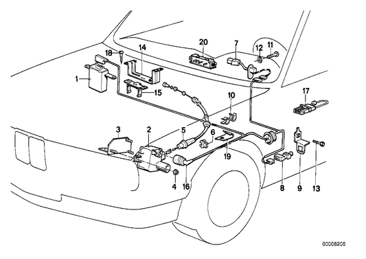 Genuine BMW 65711386242 E30 Actuator (Inc. 325ix, 325e & 325i) | ML Performance US US Car Parts