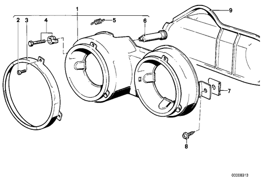 Genuine BMW 51711820251 E12 E24 Covering Left (Inc. 525, 520i & 530i) | ML Performance US US Car Parts