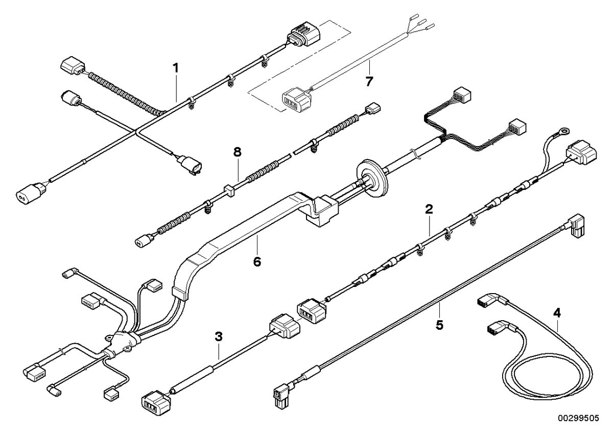 Genuine BMW 61129307432 E70 E71 Wiring Harness, Active Steering Gear (Inc. X5) | ML Performance US US Car Parts