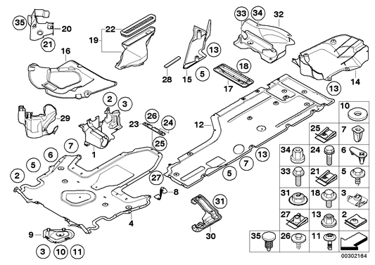 Genuine BMW 51717123688 E60 E63 E61 Right Steering Gear Cover (Inc. 525d, 523i & 535xi) | ML Performance US US Car Parts