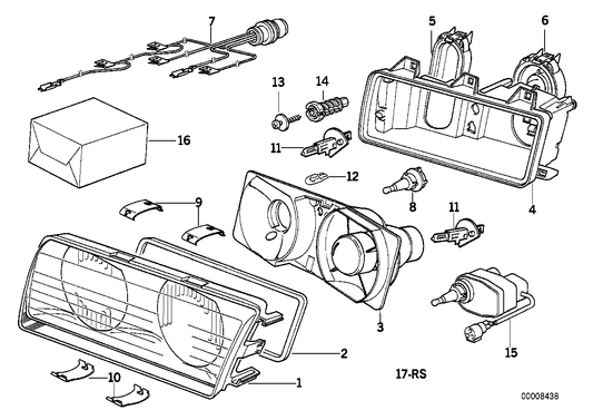 Genuine BMW 63121393851 E36 Housing ZKW (Inc. 325i, 318tds & 318i) | ML Performance US Car Parts