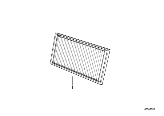 Genuine BMW 64118350011 E34 E32 Microfilter (Inc. 525tds, 730iL & 735iL) | ML Performance US US Car Parts
