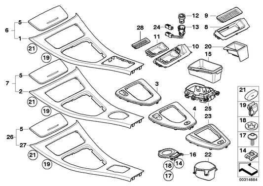 Genuine BMW 51167137479 E90 E91 Set Decorative Strips, Poplar Woodgrain (Inc. 318d, 330d & 323i) | ML Performance US US Car Parts