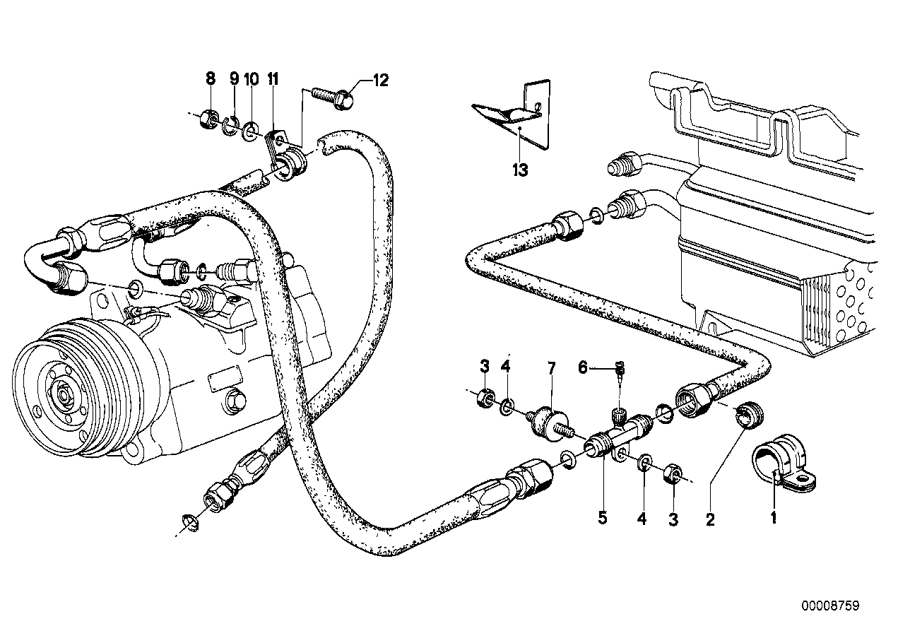 Genuine BMW 64521354981 E24 E28 E12 Valve (Inc. 732i, 728 & 518) | ML Performance US US Car Parts
