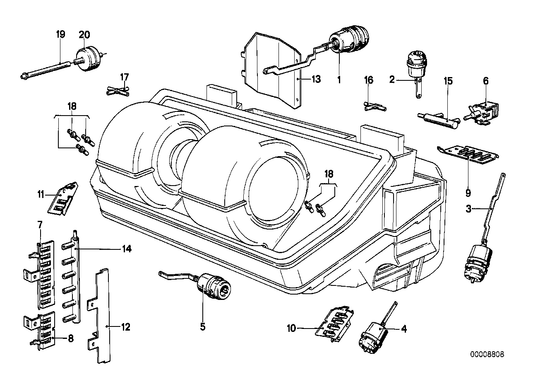Genuine BMW 64111369309 E23 Actuator Fresh Air Flap (Inc. 735i, 728i & 733i) | ML Performance US Car Parts