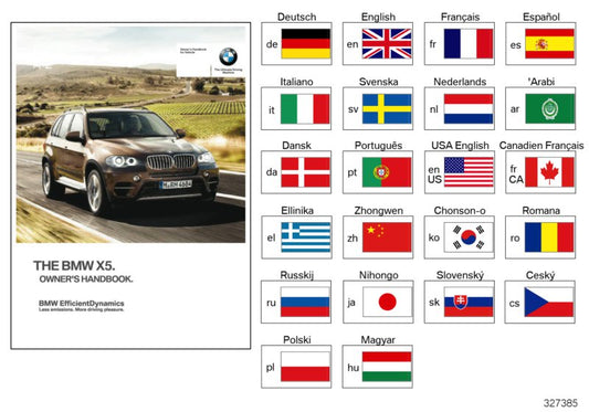Genuine BMW 01402608945 E70 Owner's Manual For E70 EN US (Inc. X5) | ML Performance US US Car Parts