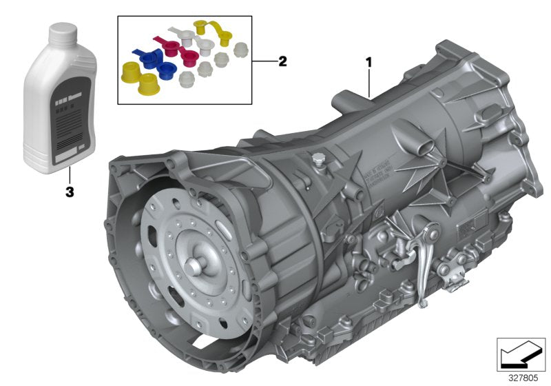 Genuine BMW 24007642064 F25 Automatic Transmission Eh GA8HP45X - WWX (Inc. X3 35iX) | ML Performance US US Car Parts