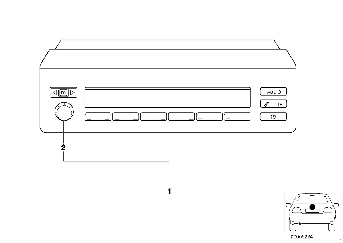 Genuine BMW 65806914608 E53 Information Display (Inc. X5) | ML Performance US US Car Parts