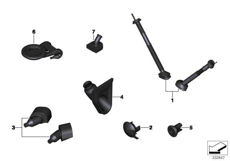Genuine BMW 61136919402 Grommet For Submersed Tube Sensor (Inc. 650i, 640iX & 640dX) | ML Performance US US Car Parts