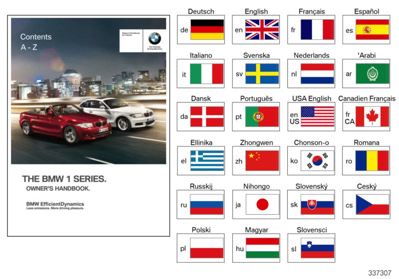 Genuine BMW 01402918484 E82 E88 Owner's Manual For E82, E88 With Idrive EN US (Inc. 128i & 135i) | ML Performance US US Car Parts