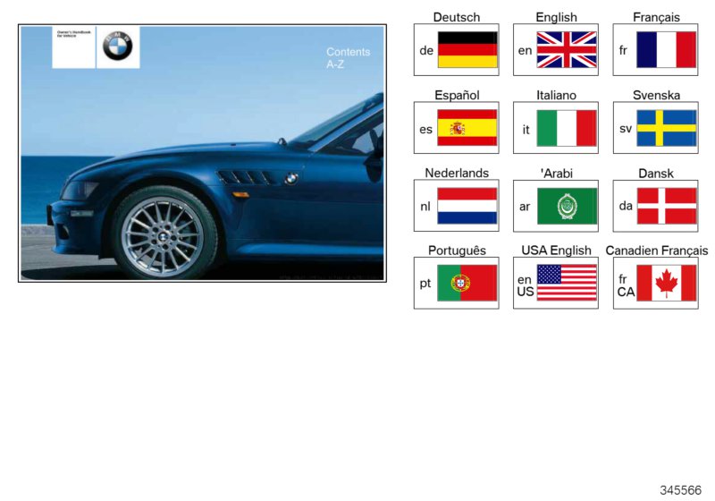 Genuine BMW 01409789950 E36 Owner's Handbook Z3 E36/7 DE, MJ 1997 (Inc. Z3 2.8, Z3 1.9 & Z3 1.8) | ML Performance US US Car Parts