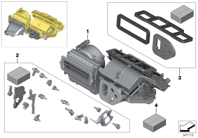 Genuine BMW 64119210756 I15 I12 E89 Set Small Parts F Air Cond.Adjust.Lever (Inc. Z4 28i, Z4 35i & Z4 30i) | ML Performance US US Car Parts