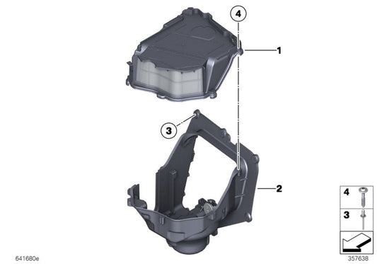 Genuine BMW 64119216223 Housing Cover With Coarse Filter (Inc. 650i, 520d ed & 730Li) | ML Performance US US Car Parts