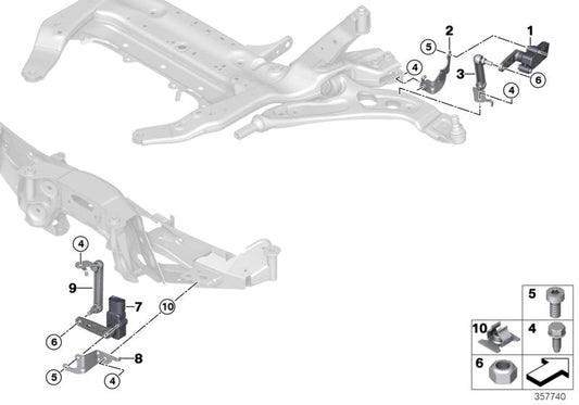 Genuine BMW 37146872824 F46 Bracket, Level Sensor Front (Inc. X2 28i, 218d & X1 25dX) | ML Performance US US Car Parts