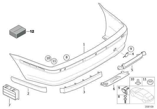 Genuine BMW 51127037731 E46 Frame (Inc. 320d, 330xd & 330d) | ML Performance US US Car Parts