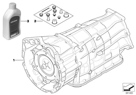 Genuine BMW 24007594330 E84 E83 E92 Exch. Automatic Transmission Eh GA6L45R (Inc. 330xi, X1 28iX & X3 3.0si) | ML Performance US US Car Parts