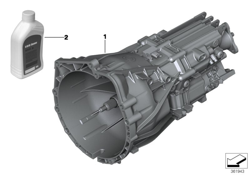 Genuine BMW 23007633989 Exch. 6 Speed Gearbox GS6-17BG - TAY9 (Inc. 220i, 320i & 420i) | ML Performance US US Car Parts