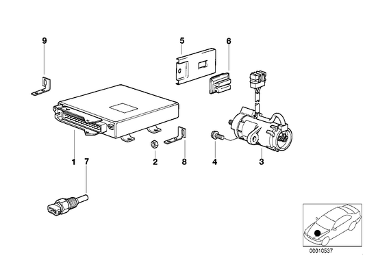 Genuine BMW 12711729746 E31 Control Unit Eml (Inc. 850Ci) | ML Performance US US Car Parts