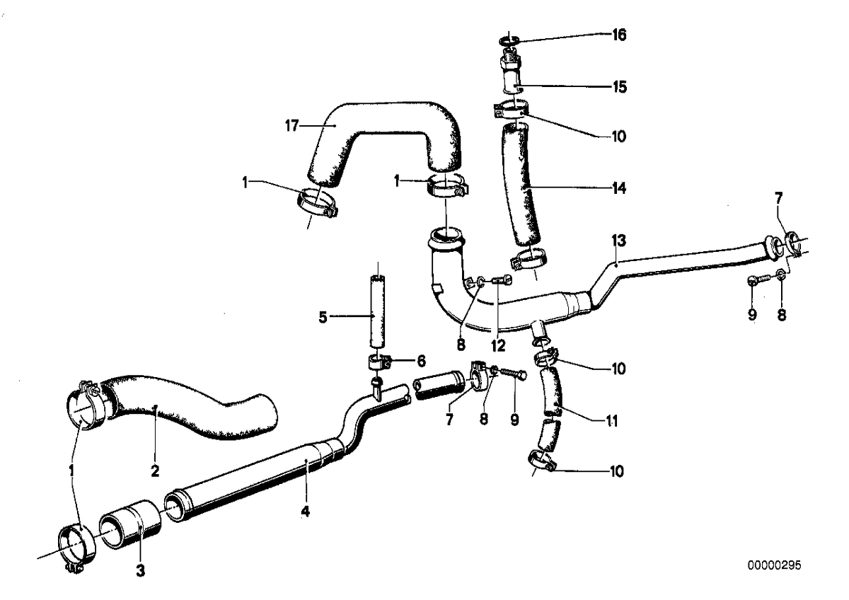 Genuine BMW 11531257371 E12 Hose (Inc. 2002 & 520) | ML Performance US US Car Parts