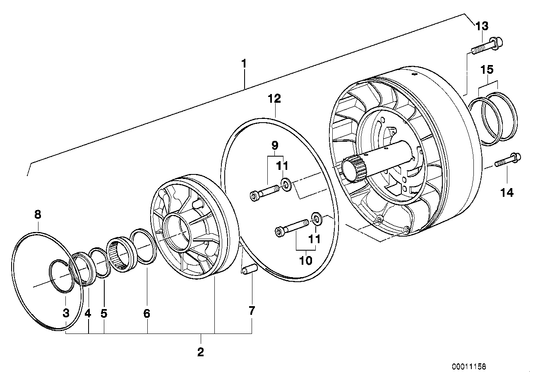 Genuine BMW 24311421071 E38 E39 E32 Corrugated Washer (Inc. 750i, X5 4.6is & 540i) | ML Performance US US Car Parts