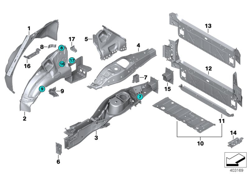 Genuine BMW 41117195355 E72 E70 Bracket Plug Connection Left (Inc. X5) | ML Performance US US Car Parts