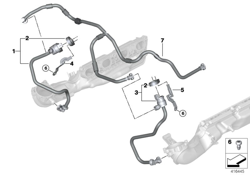 Genuine BMW 13907848344 Fuel Tank Breather Line (Inc. X5 M & X6 M) | ML Performance US US Car Parts