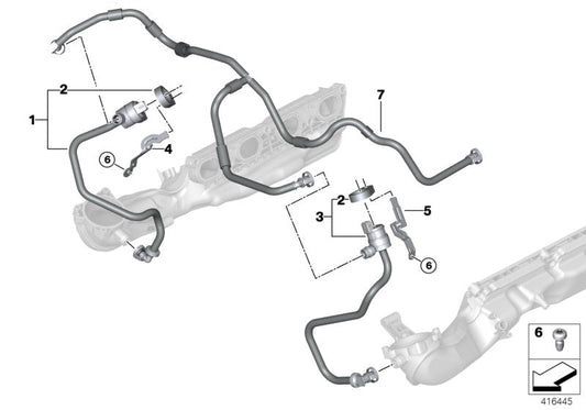 Genuine BMW 13907848344 Fuel Tank Breather Line (Inc. X5 M & X6 M) | ML Performance US US Car Parts