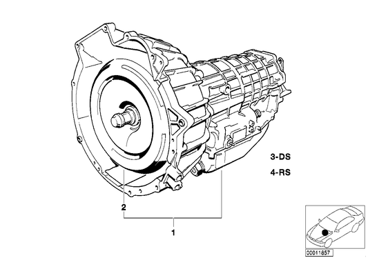 Genuine BMW 24001216114 E24 Exch. Automatic Transmission 4HP22-YH (Inc. 628CSi) | ML Performance US US Car Parts