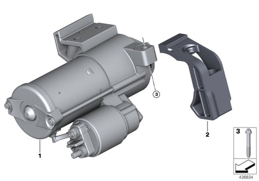 Genuine BMW 12418687064 G11 G01 Starter (Inc. X3 30eX, 745eX & 745Le) | ML Performance US US Car Parts