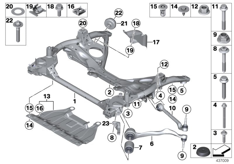 Genuine BMW 31108417014 Tension Strut, Front Axle Right ZB M235IR (Inc. M235i Racing) | ML Performance US US Car Parts