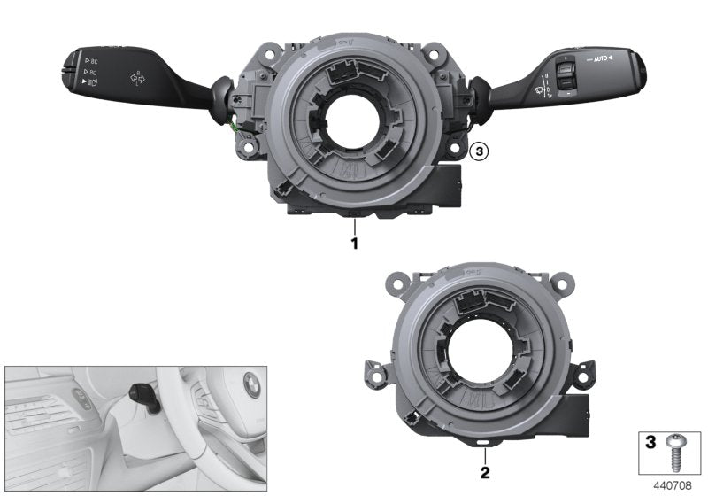 Genuine BMW 61319437972 G32 G30 G02 Switch Unit Steering Column (Inc. M550iX, 750Li & 530dX) | ML Performance US US Car Parts