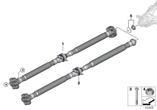 Genuine BMW 26109452553 G20 Drive Shaft (Inc. 330e) | ML Performance US US Car Parts